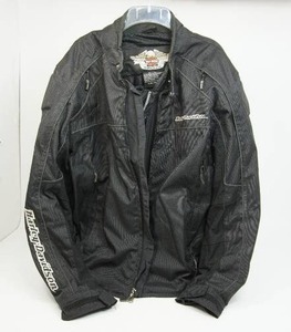 lot 2 image: Vintage Mens Large Leather Coat Harley Davidson Black Jacket...