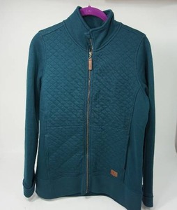 lot 13 image: Womens L.L. Bean Small Regular Teal Quilted Zipper Warm-Up Coat