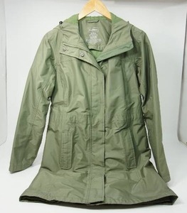 lot 28 image: Womens XS Regular L. L. Bean Trench-Style Sage Green Hooded Jacket Coat ID No 247887 ...