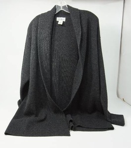 lot 29 image: Vintage Womens Medium L. L. Bean 100% Wool Black Cardigan Coat O RH21