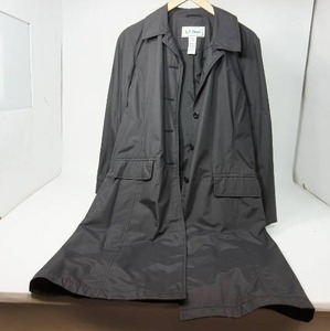 lot 30 image: Vintage Womens Regular Medium L. L. Bean Long Trench-Style Black Nylon Dress Coat OJR92