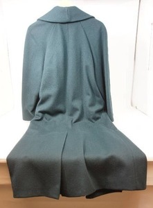 lot 35 image: Vintage Womens Forecaster of Boston 100% Wool Full-Length Double-Breasted Slate-Green Teal Coat...Made in USA
