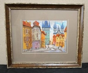 lot 51 image: Signed Artwork By Anatole Krasnyansky Towers of Prague Serigraph in Color on Wove Paper 262350