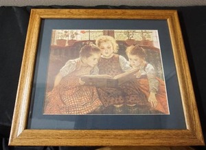 lot 60 image: Vintage Print By Artist Walter Firle The Fairy Tale 1977