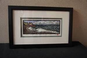 lot 72 image: Signed Artwork Storms Brewing 275 By Artist Sarah Angst Fine Artist & Print Maker