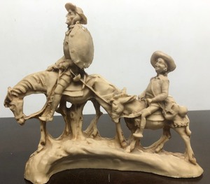 lot 139 image: Vintage Don Quixote & Sancho Panza 