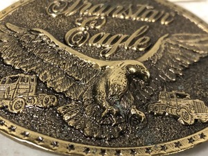 lot 274 image: Vintage International Harvest Transtar Brass Belt Buckle