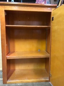 lot 292 image: Good Vintage Wooden Storage Cabinet