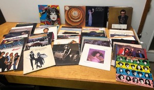lot 309 image: Crate of Vintage Vinyl Records