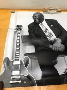 lot 311 image: Heavy Plastic Record Store Display Poster BB KING