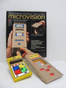 lot 13 image: Milton Bradley  Atari Electronic MICROVISION Handheld Video Game wOriginal Box
