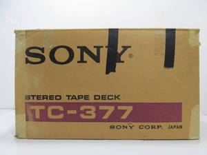 lot 81 image: Excellent Clean Vintage SONY Model TC-377 Stereo Tapecorder