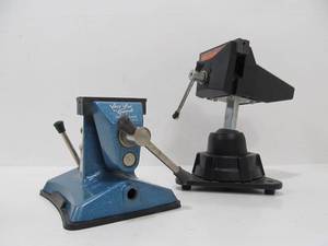 lot 95 image: 2 Smaller Bench Top Hobby Vises