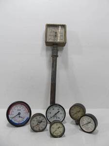 lot 103 image: Lot of Assorted Vintage Industrial Gauges