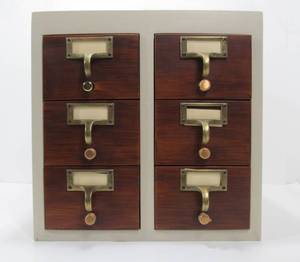 lot 104 image: Excellent Restored Vintage 6-Drawer File Cabinet