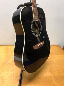 lot 322 image: Excellent Condition EPIPHONE Black Acoustic Guitar