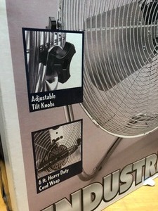 lot 319 image: Like-New or New Hampton Bay Industrial 20 Air Circulator Fan  