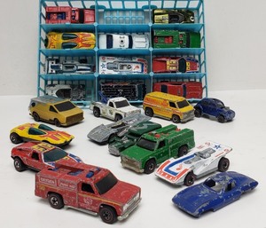 lot 352 image: Two Trays FULL of Vintage HOT WHEELS Red Lines