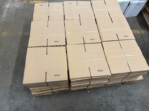 lot 55 image: Quantity 450 - Pallet of Shipping Boxes 7x7x6 - New