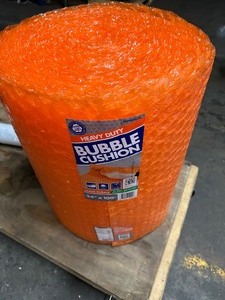 lot 17 image: New Heavy Duty Orange 24 x 100 Bubble Wrap  Cushion - Large Bubble