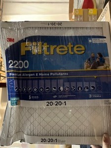 lot 72 image: New - damaged - OK - 4 Pack 3M Filtrete 20x20x1 2200 Premium Filtration Furnace Filters - see pictures