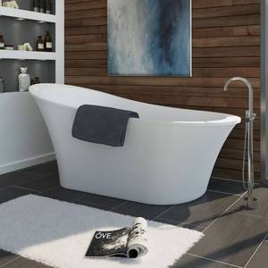 Marine & RV Non Slip Bath Mat Large Shower Bathroom Clear Gray Tub