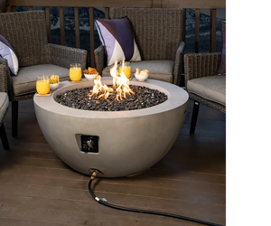 lot 39 image: Bond Faux Concrete Gas Firepit - Used Very Good - Paint loss at top - very small damage on side - see pictures
