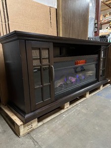 lot 4 image: Tresanti Mayson TV Console  Electric Fire Place with ClassicFlame CoolGlow 2-in-1 Electric Fireplace and Fan - Fits TV up to 90