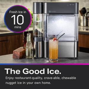 lot 6 image: Open Box Like New - GE Profile Opal 2.0 Countertop Nugget Ice Maker w WiFi Connectivity Smart Appliance Stainless Steel