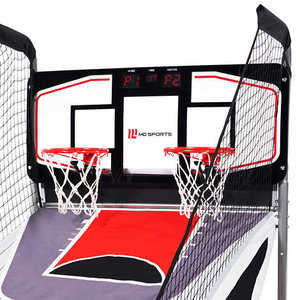 lot 37 image: 2 Player Pop A Shot Basketball Game Medal Sports EZ Fold  Arcade Basketball - Open Box Like New