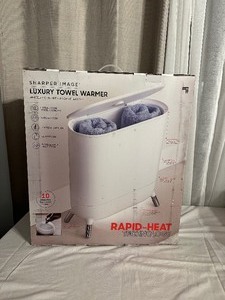 lot 34 image: Sharper Image SpaStudio Towel Warmer - Open Box Like New