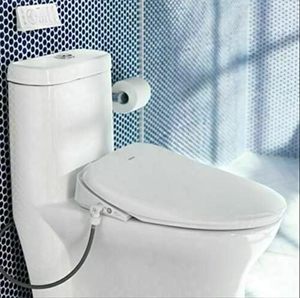 lot 5 image: Moen EB2000 5-Series Electronic Add on Smart Bidet Seat Elongated- Night Light, Heated Seat, Water Temp Control, Remote  Open Box - Excellent