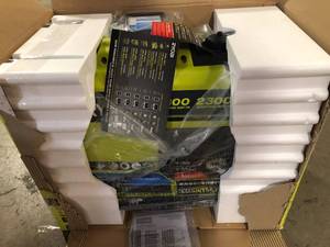 lot 7 image: RYOBI 2,300-Watt Recoil Start Bluetooth Super Quiet Gasoline Powered Digital Inverter Generator with CO Shutdown Sensor Customer Returns See Pictures