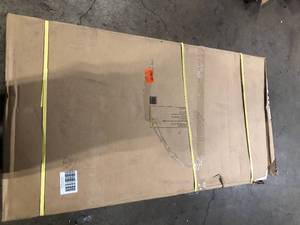 lot 11 image: Husky 62 in. W x 24 in. D Adjustable Height Solid Wood Top Workbench Table in Black    Customer Returns See Pictures