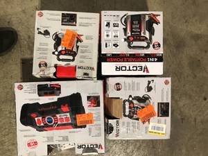 lot 46 image: Lot of Assorted Vector Portable Power Stations Various Models and Conditions Customer Returns See Pictures