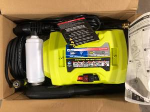 lot 31 image: Ryobi 1800 PSI Electric Preassure washer Customer Returns See Pictures