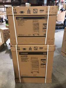 lot 44 image: Husky 27 in. 11-Drawer Tool Chest and Cabinet Combo in Red  Customer Returns See Pictures