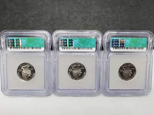 PR70 DCAM State Quarters 90% Silver - (3) 2002-S