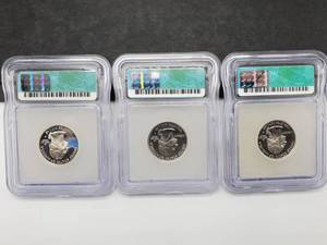 PR70 DCAM State Quarters 90% Silver - (3) 2003-S