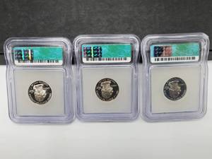 PR70 DCAM State Quarters 90% Silver - (3) 2004-S