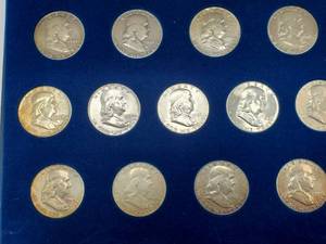 1948 - 1963 Franklin Half Dollar Year Set - 16 Coins in higher grade