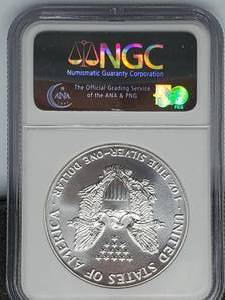 1992 Silver Eagle MS 69 1 troy oz Silver