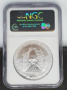 1996 Silver Eagle MS 69 1 troy oz Silver
