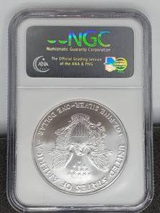 2002 Silver Eagle MS 69 1 troy oz Silver