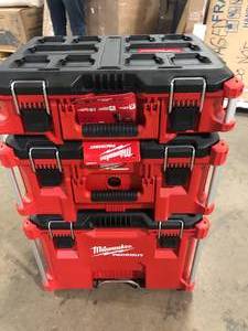 Milwaukee PACKOUT 22 in. Modular Tool Box Storage System Customer Returns See Pictures