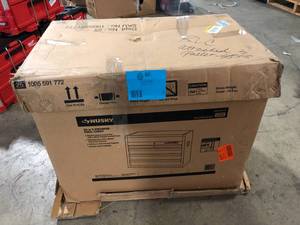 Husky 26 in. W x 15.9 in D Standard Duty 5-Drawer Top Tool Chest in Textured Black Customer Returns See Pictures