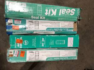 Lot of Unique Home Designs Copper Security Door Seal Kit Costumer Returns See Pictures