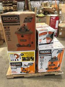 Lot of Assorted Ridgid Sho Vac Accessories and more Costumer Returns See Pictures