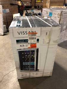 Vissani 4.3 Cu. ft. Wine and Beverage Cooler in Stainless Steel Costumer Returns See Pictures