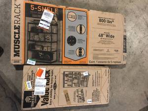 Lot of 2 Musclerack shelving Costumer Returns See Pictures